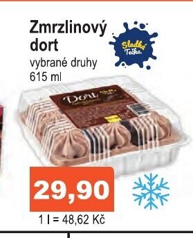 COOP DISKONT Zmrzlinový dort nabídka