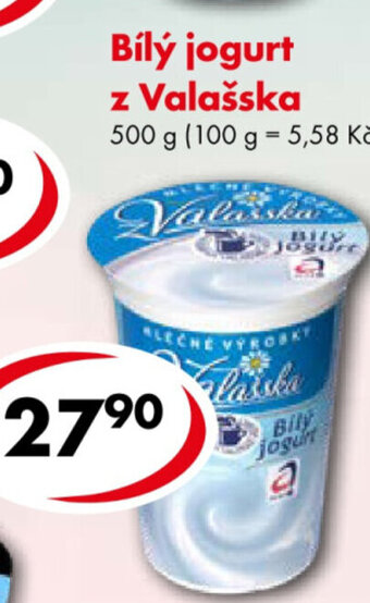 CBA Bílý jogurt z Valašska nabídka