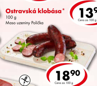 CBA Ostravská klobása nabídka