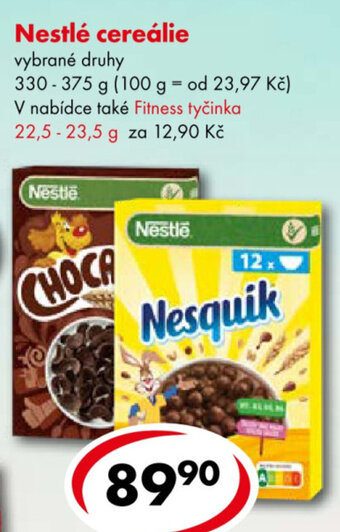 CBA Nestlé cereálie nabídka