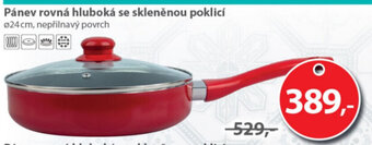 Pánev rovná hluboká se skleněnou poklicí