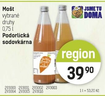 Mošt Podorlická sodovkárna