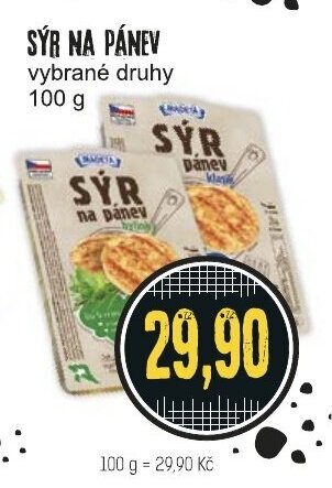 Konzum SÝR NA PÁNEV nabídka