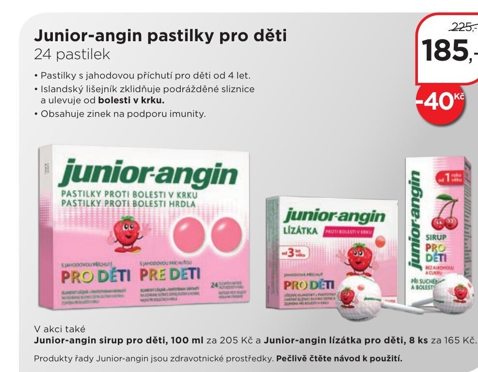 Magistra lékárny Junior-angin pastilky pro děti nabídka