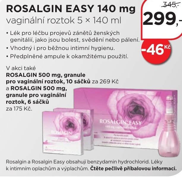 Magistra lékárny ROSALGIN EASY 140 mg nabídka