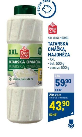Makro TATARSKÁ OMÁČKA, MAJONÉZA nabídka