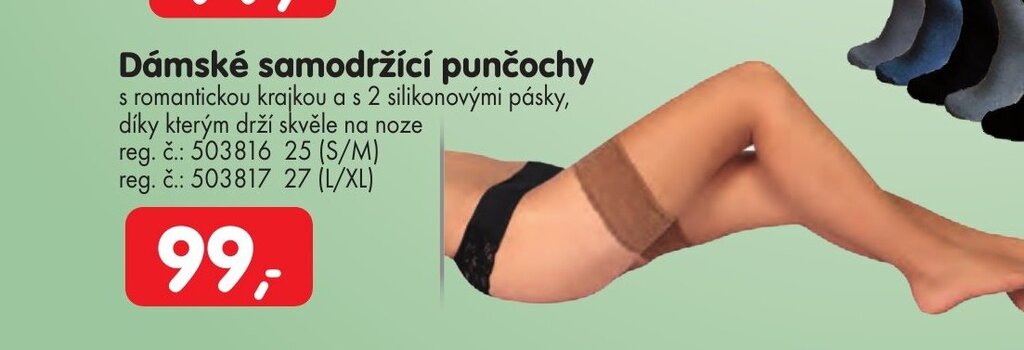 Konzum Dámské samodržící punčochy nabídka