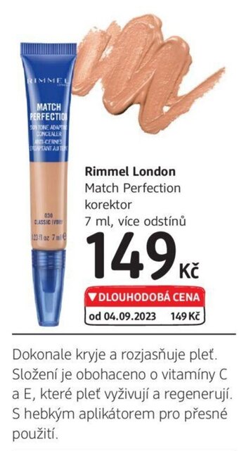 dm drogerie Rimmel London Match Perfection nabídka