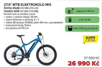 Auto Kelly 27,5" MTB ELEKTROKOLO Mi5 nabídka