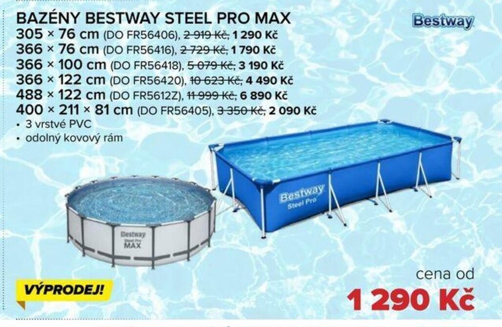 Auto Kelly BAZÉNY BESTWAY STEEL PRO MAX nabídka