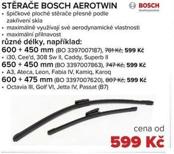 Auto Kelly STĚRAČE BOSCH AEROTWIN nabídka