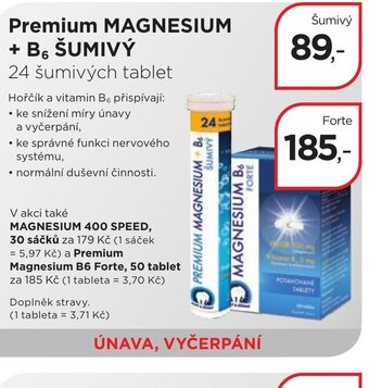 Magistra lékárny Premium MAGNESIUM + B6 ŠUMIVÝ nabídka