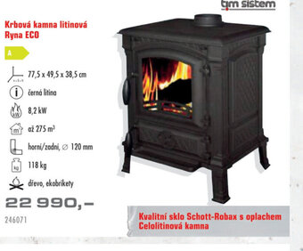 Krbová kamna litinová Ryna ECO