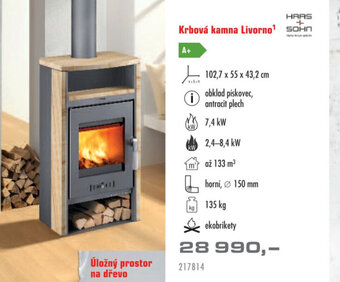 Uni Hobby Krbová kamna Livorno nabídka