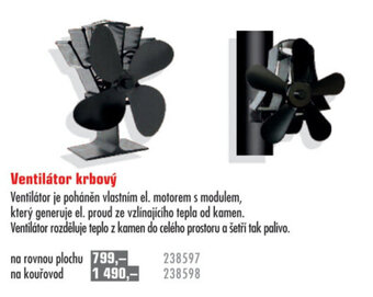 Uni Hobby Ventilátor krbový nabídka