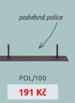 Black Red White podvěsná police POL/100 nabídka