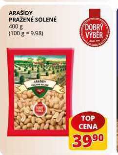 Flop Arašídy pražené solené 400 g nabídka