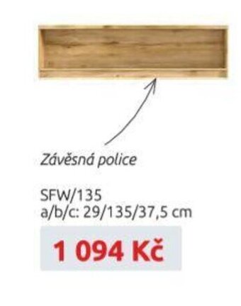 Black Red White Závěsná police nabídka