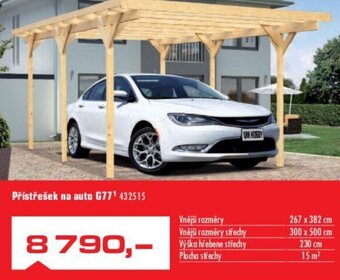 Uni Hobby Přístřešek na auto G77 nabídka