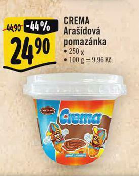 Albert Crema arašídová pomazánka nabídka