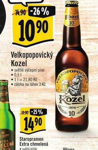 Albert Pivo velkopopovický kozel nabídka