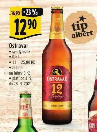 Albert Pivo ostravar ležák nabídka