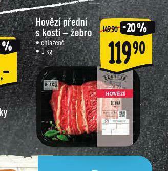 Albert Hovězí přední s kostí nabídka