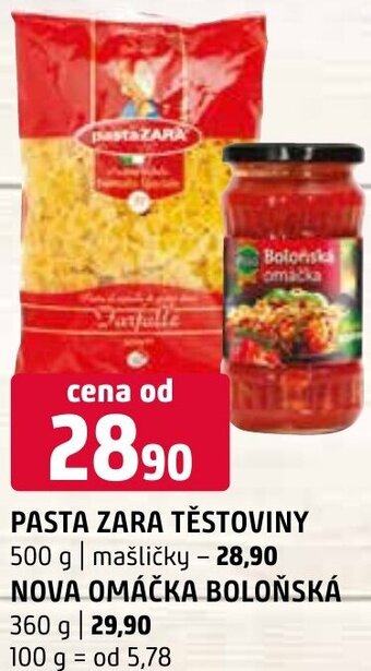 Terno PASTA ZARA TĚSTOVINY nabídka