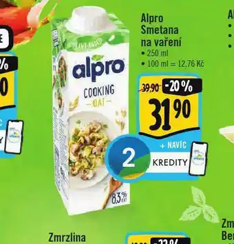 Albert Alpro smetana na vaření nabídka