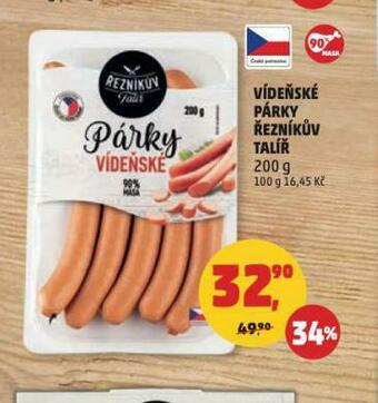 Penny Market Vídeňské párky nabídka