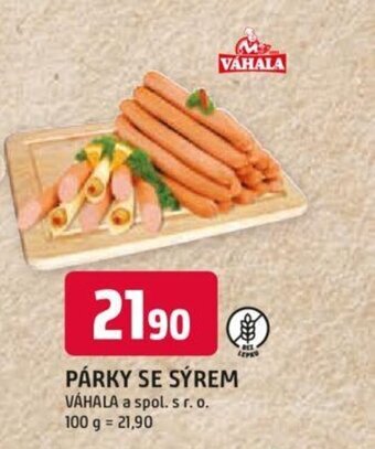 Trefa PÁRKY SE SÝREM nabídka