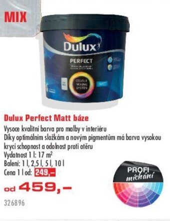 Uni Hobby Dulux Perfect Matt báze nabídka