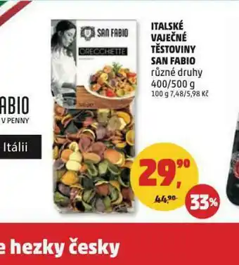 Penny Market Italské těstoviny san fabio nabídka