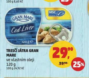 Penny Market Tresčí játra gran mare nabídka