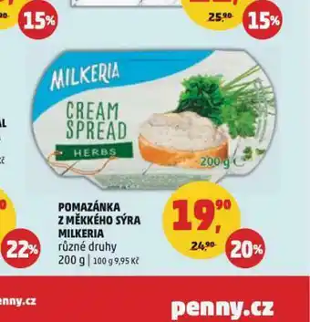 Penny Market Pomazánka z měkkého sýra milkeria nabídka