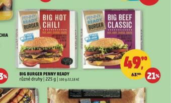 Penny Market Big burger penny ready nabídka