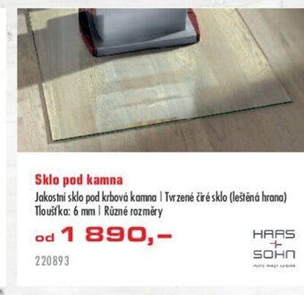 Uni Hobby Sklo pod kamna nabídka