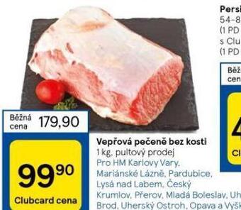 Tesco Vepřová pečeně bez kosti nabídka