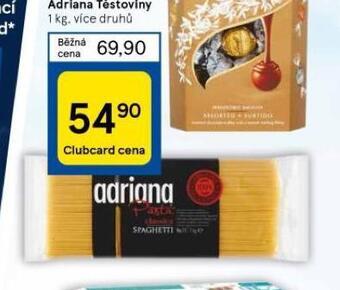 Tesco Adriana těstoviny nabídka