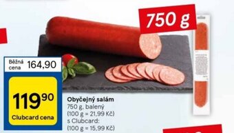 Tesco obyčejný salám nabídka