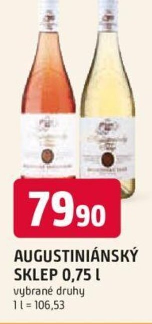 Trefa AUGUSTINIÁNSKÝ SKLEP 0,75 L nabídka