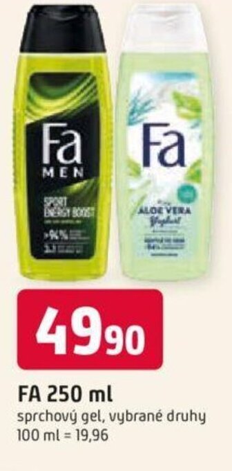 Trefa FA 250 ml nabídka