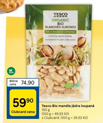 Tesco Tesco Bio mandle jádra loupaná nabídka