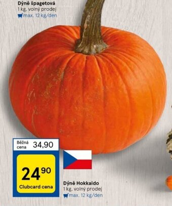 Tesco Dýně Hokkaido nabídka