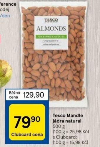Tesco Tesco Mandle jádra natural nabídka