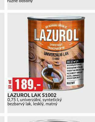 Baumax Lazurol lak s1002 nabídka
