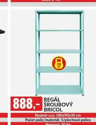 Baumax Regál šroubový nabídka