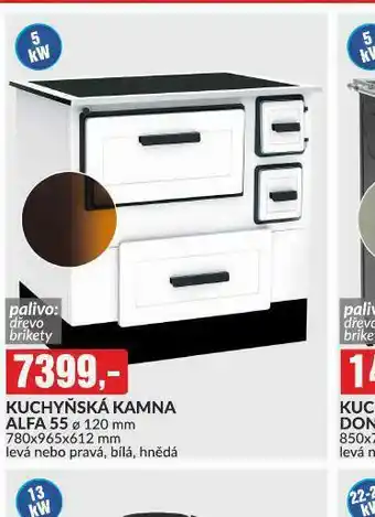 Baumax Kuchyňská kamna alfa nabídka