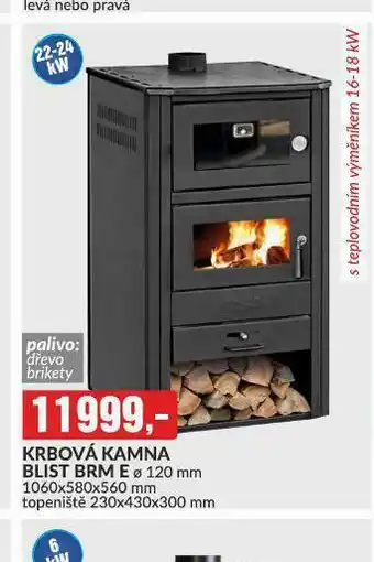 Baumax Krbová kamna blist brm e nabídka