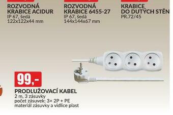 Baumax Prodlužovací kabel nabídka